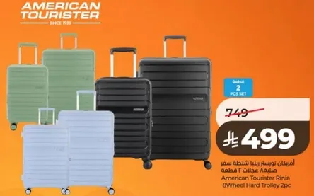 American Tourister Rinia 8Wheel Hard Trolley 2pc