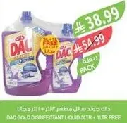 DAC Gold Disinfectant Liquid 3L + 1L Free