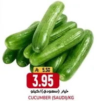 خيار (سعودي) يباع بالكيلو.