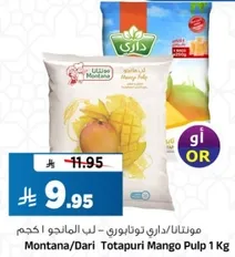 Montana/Dari Totapuri Mango Pulp 1 Kg