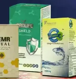 A range of health supplements designed to support the immune system and overall well-being.