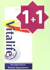 Dietary supplement in softgel capsules.