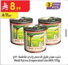 Wadi Fatma Evaporated Lite Milk 170g