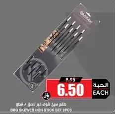 BBQ Skewer Non Stick Set 8 Pieces