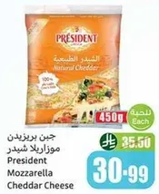 جبن بريزيدنت موزاريلا شديد