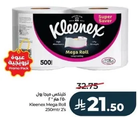 Kleenex Mega Roll 250m 2's