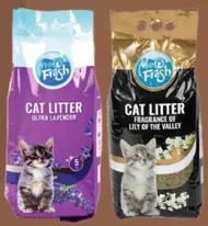 Cat litter with ultra lavender and fragrance of lily of the valley.