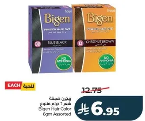 Bigen Hair Color 6gm Assorted