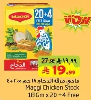 Maggi Chicken Stock 18 Gm x 20 + 4 Free