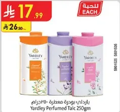Yardley Perfumed Talc 250g