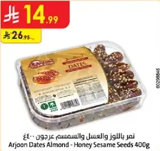 Arjoon Dates Almond - Honey Sesame Seeds 400g