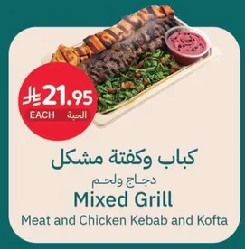 Mixed Grill: Meat and Chicken Kebab and Kofta