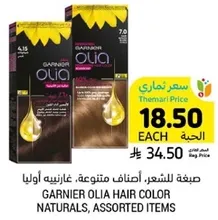 Garnier Olia Hair Color, Naturals, Assorted Items.