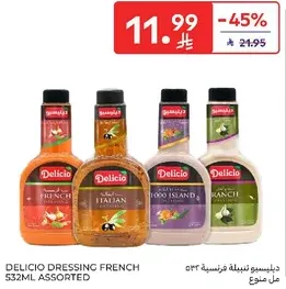 Delicio French Dressing 532ml Assorted