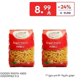 GOODY PASTA 450G ASSORTED X 2