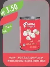 Farm Mushroom Pieces & Stems 400g