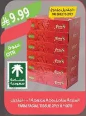 Farm Facial Tissue 2PLY 6*100'S