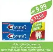 Crest toothpaste cavity protect 2 x 125ml.