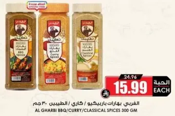 Al Gharbi BBQ/Curry/Classical Spices 300 GM