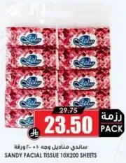 Sandy Facial Tissue 10x200 sheets