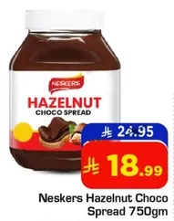 Neskers Hazelnut Choco Spread 750gm