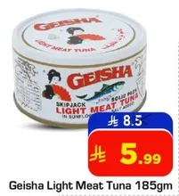 Geisha Light Meat Tuna 185gm