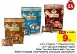 Stafa Chocolate Dates With Coconut (Dark Chocolate Dates, Hazelnut Chocolate Dates)