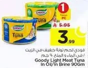 Goody Light Meat Tuna In Oil/In Brine 90Gm
