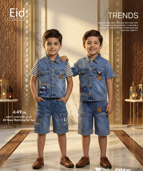 الازياء هي فن يتطور باستمرار يعكس اسلوب الاطفال ليعكس هويه نابضه وطبيعيه.