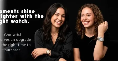 تتالق اللحظات مع الساعه المناسبه. معصمك يحتاج الي ترقيه في الوقت المناسب للشراء.