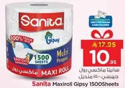 Sanita Maxi Roll Gipsy 1500 Sheets