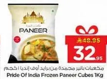 Pride Of India Frozen Paneer Cubes 1Kg