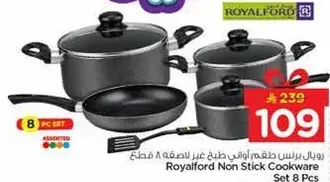 Royalford Non Stick Cookware Set 8 Pcs
