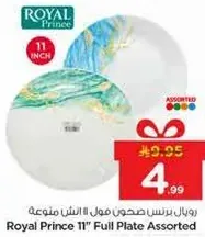 Royal Prince 11" Full Plate Assorted