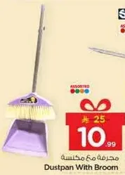 Dustpan with broom