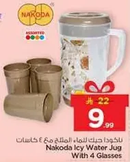 Nakoda Icy Water Jug with 4 Glasses