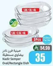 Nadir Semper Oval/Rectangle Dish