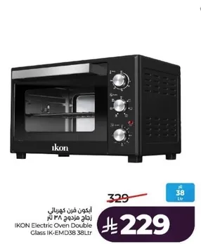 ايقون فرن كهربايي زجاج مزدوج 38 لتر