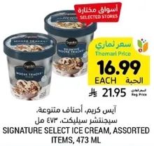 ايس كريم، اصناف متنوعه، سيدنتشر سيلكت، 473 مل