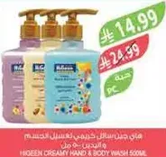 Higreen Creamy Hand & Body Wash 500ml