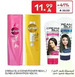 Cream Silk Conditioner 180ml / Sunsilk Shampoo 400ml