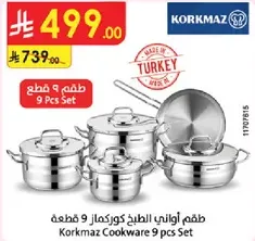Korkmaz Cookware 9 pcs Set