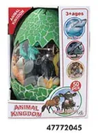 Animal Kingdom toy set with 50 pieces, suitable for ages 3 and up.