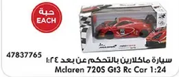 McLaren 720S Gt3 Rc Car 1:24