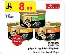 طعام شبا 85 جرام بنكهات متنوعه.