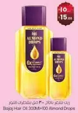 زيت شعر باجاج 300 مل + 100 قطره لوز