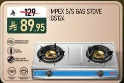 موقد غاز IMPEX S/S IGS124