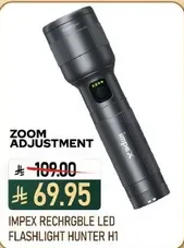 IMPEX RECHARGEABLE LED FLASHLIGHT HUNTER H1