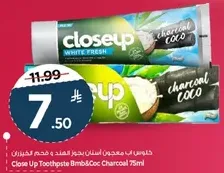 Close Up Toothpaste Bmb&CoC Charcoal 75ml