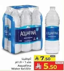 ماء اكوافينا المعبا، 6 × 1.5 لتر.